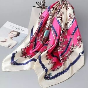 Miss Grace Pink Square Scarf/Shawl